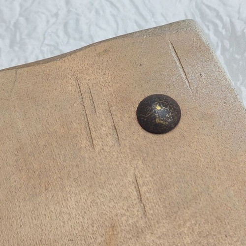 Handmade Wedding Baptism Album with Leather and Wooden Cover