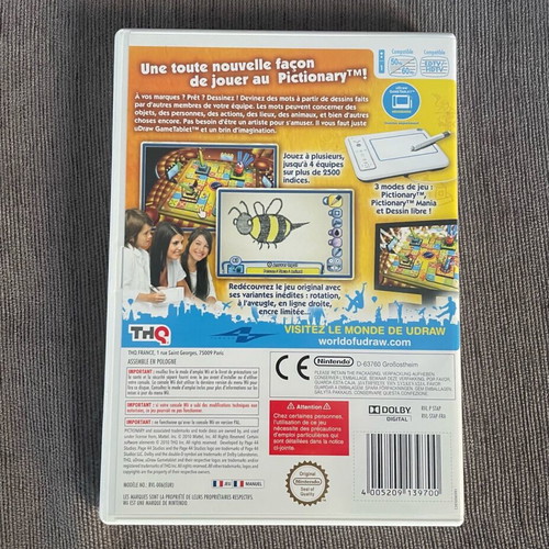 uDraw Wii Games like new, French version