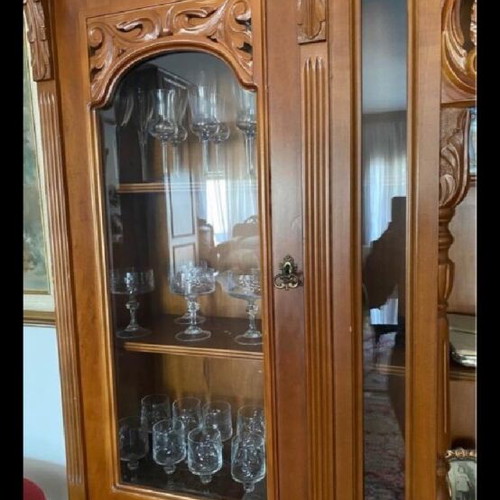 Hand-Carved Sideboard Like New