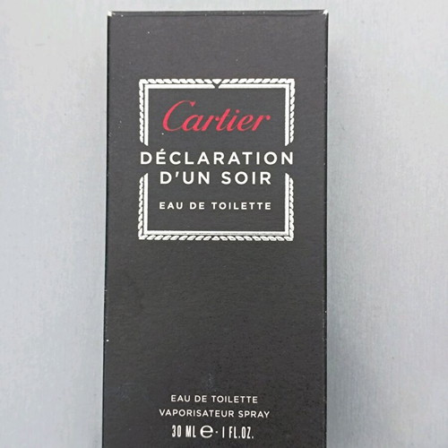 Cartier Declaration D'un Soir Eau de Toilette 30ml like new, vintage 2013