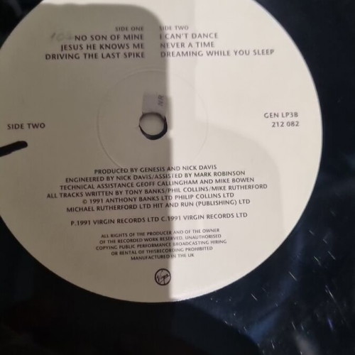 Genesis We Can't Dance vinyl used