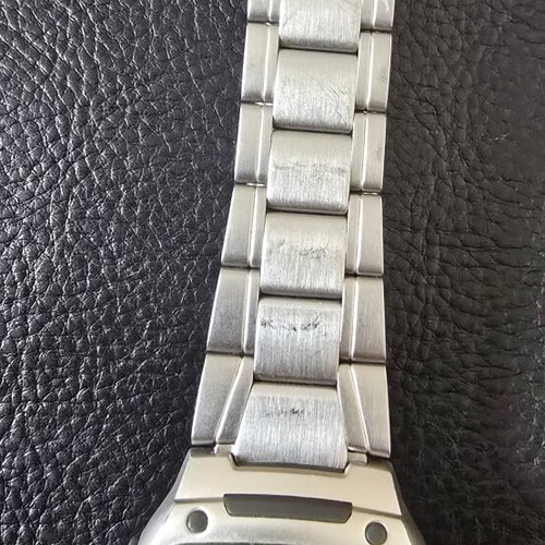 Casio A-81 watch like new, dual time, water resistant, metal bracelet