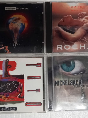 Σετ 4 μουσικά CD Like new, Rock, Toto, Robert Plant, Rochas, Nickelback