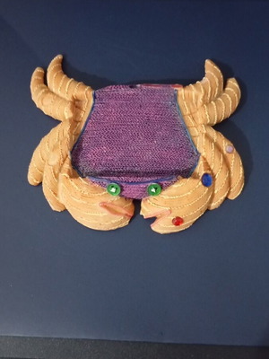 Decorative crab with various colors