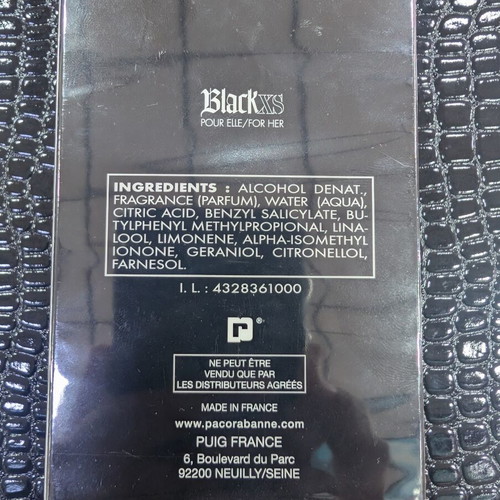Black XS Eau de Toilette 50ml for women new