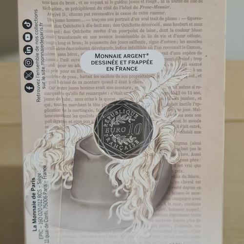 Silver coin D'Artagnan new, The Three Musketeers collection