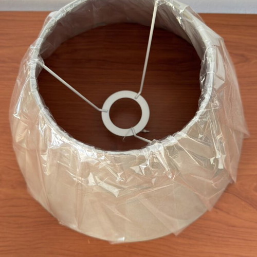 Beige conical lampshade 27x30cm, sealed