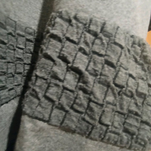 Women's elastic dress gray size M like new, made in Italy