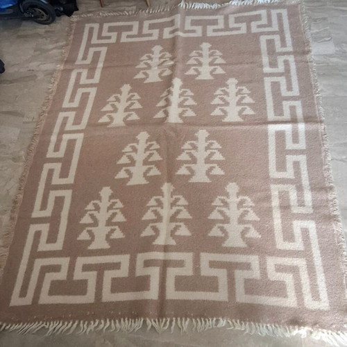 Wool blanket double new, double-sided 220×185