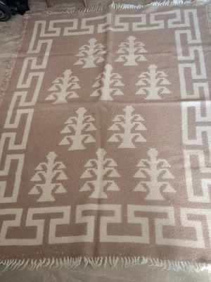 Wool blanket double new, double-sided 220×185