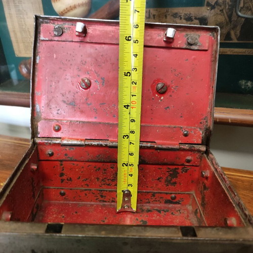 Hand safe used, rare old with key