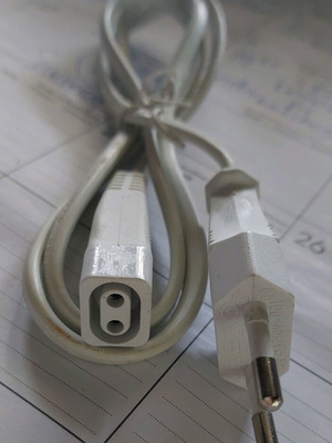 Cabin lighting power cable like new 250 V 2.5A white