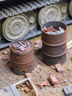 Barrel Heaters 1/35 scale like new, made of resin
