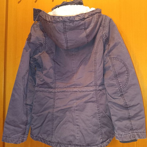 H&M winter jacket used, black and gray, EUR34