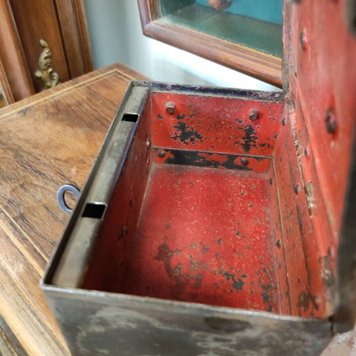 Hand safe used, rare old with key