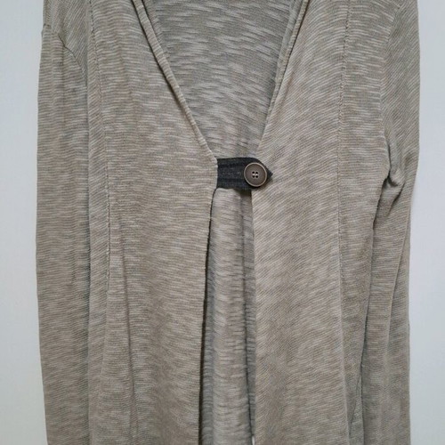 Beige A.L.E. cardigan like new with hood, size M