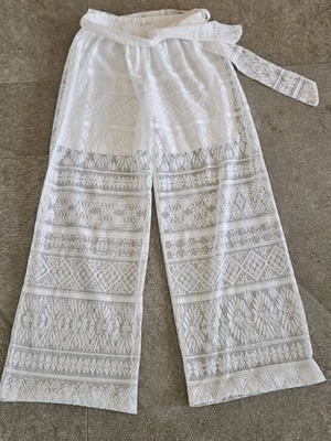 Mini Raxevsky white pants for girls like new, size 8 years