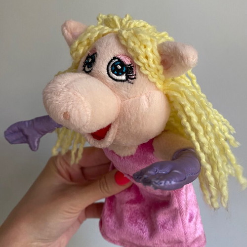 Miss Piggy Muppet plush toy 2006 used, soft 21-22 cm
