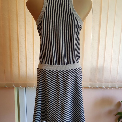 Tommy Hilfiger Denim 2-in-1 Striped Summer Dress size L like new