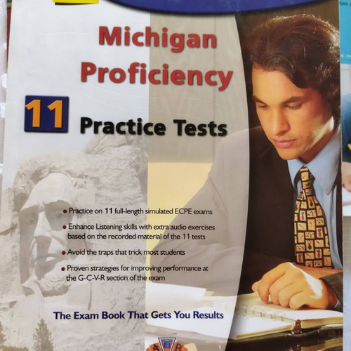 Cracking the Michigan Proficiency 11 Practice Tests used, student book