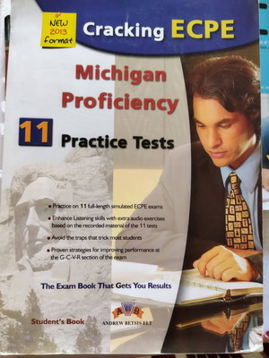 Cracking the Michigan Proficiency 11 Practice Tests used, student book