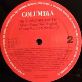 The Godfather Part III soundtrack record used