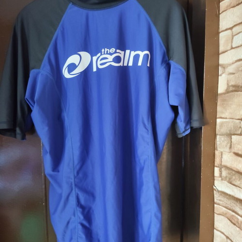 The Realm Rash Guard Surf Shirt like new, blue and black, size L