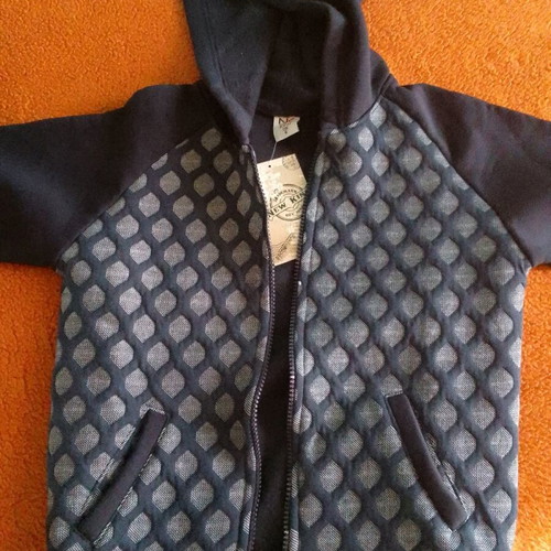 New Kind Blue Cotton Cardigan New for 6 Years with Hood