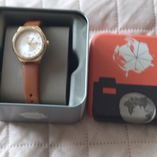 Fossil BQ3957 women's watch new, gold and silver