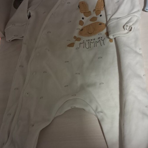 Energino baby rompers used, pack of 2, cotton, size 6-9 months