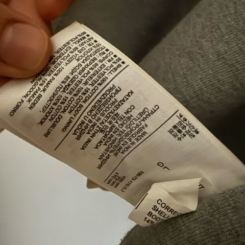 GAP jacket used with grey sweatshirt lining, size large