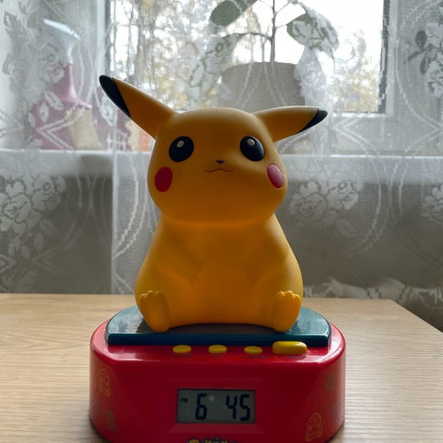 Pokemon Pikachu alarm clock used, vintage Nintendo 1998