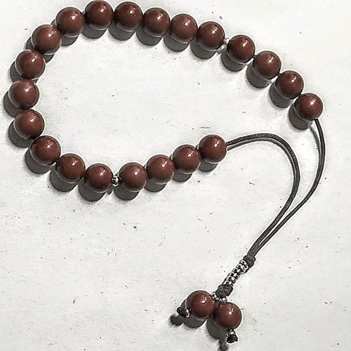 Worry beads with natural red jasper new