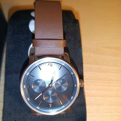 Boss Unisex watch new with brown leather strap