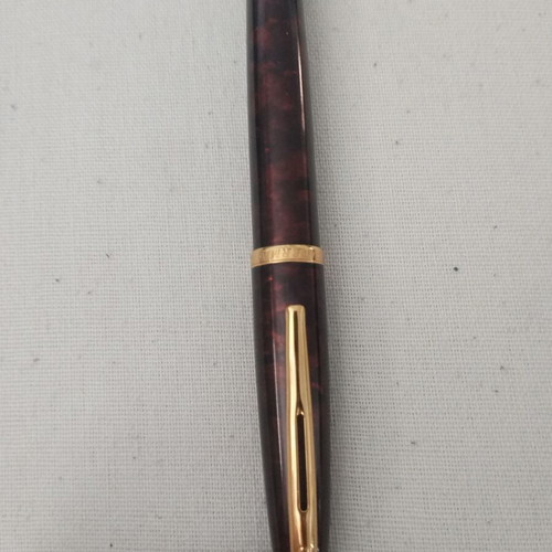 Waterman Carene Ballpoint like new, Marine Amber Lacquer with gold trim, collectible