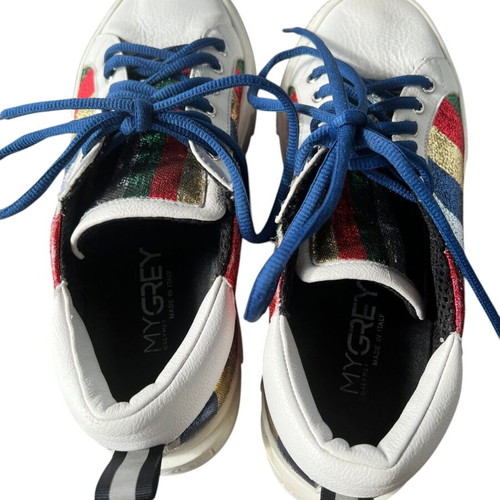 Grey Mer women's white leather sneakers EU38 like new