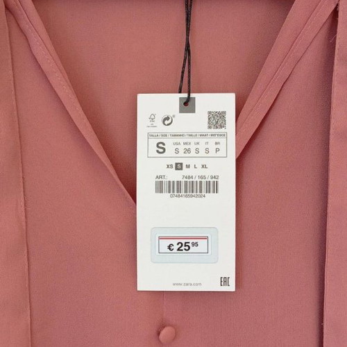 Zara blouse new with ruffles, size S