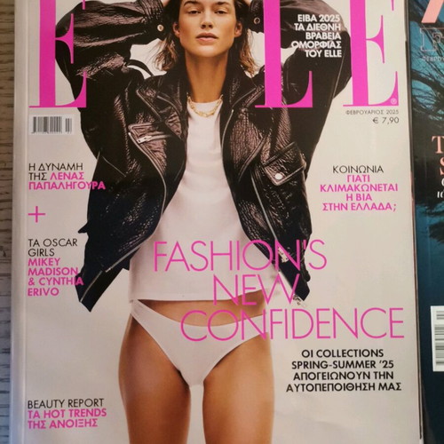 Elle and Madame Figaro magazines February 2025 new