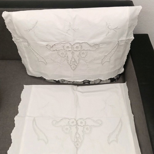 Pillowcase set new with cut-out motorcycle design