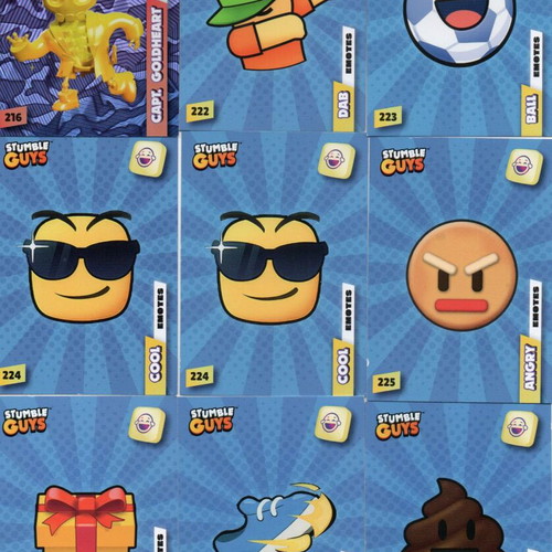 Stumble Guys collection of 30 new cards