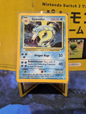 Pokemon Gyarados 6/102 Holo Rare Base Set 1999 used, LP condition