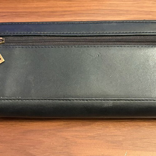 Guess wallet with detachable strap used, black
