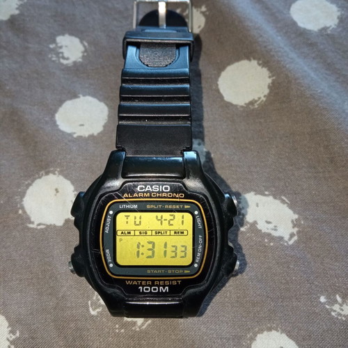 Casio W-725 used black unisex watch