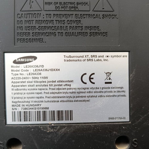 Samsung LE26A336J1D 26" HD Ready LCD TV with 2 HDMI and Stand