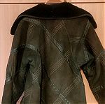  Γυναικείο μπουφάν παλτό καστόρινο, γουνα μέσα. Ιταλικό. Πολύ ζεστό
