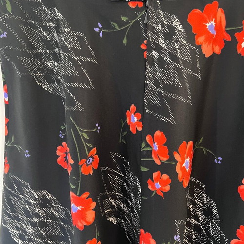 French skirt with floral pattern