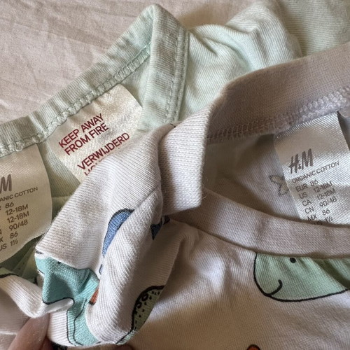 Baby boy pajamas set used, 12-18 months, H&M