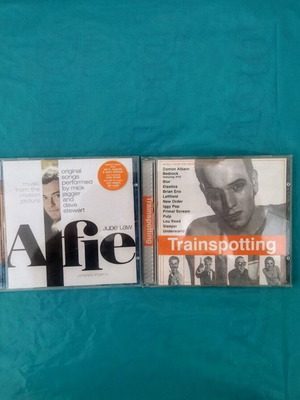 CD Alfie και Trainspotting σαν καινούργια, soundtrack