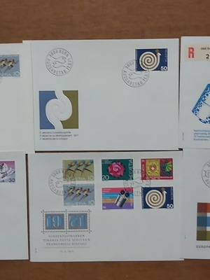 Switzerland FDC lot used, 15 covers from the 70s