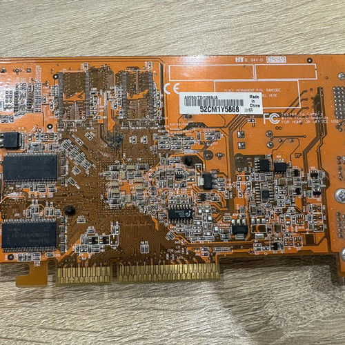 Asus Radeon 9550 AGP graphics card used, model A9550/TD/128M/A
